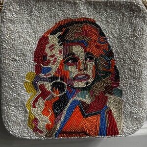 NEW Moyna hand beaded Dolly Parton crossbody bag